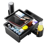 Organisateur D'accoudoir De Voiture | Range-Tout Gain De Place pour Voiture | Boîte De Rangement pour Siège Arrière Automobile | pour Voyage Navette Longs Trajets Road Trip Camion RV SUV Automobile