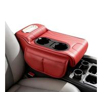 Organisateur d'Accoudoir pour Voiture - Organisateurs Pour L'Intérieur Automobile En Cuir - Coussin D'accoudoir Multifonctionnel En Simili Cuir Avec Porte-Gobelet - Pour SUV, RV, Camion, Berline, Véhi