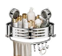 Organisateur d'angle de douche de salle de bain - Étagère d'angle pour douche intérieure | Bac d'organisation moderne, mur anti-rouille, garage, toilettes, toilettes, économie de shampoing cosmétique