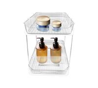 Organisateur d'armoire amovible - Tiroirs amovibles pour armoire à 2 niveaux | Organisateurs et rangement multi-usages réglables sous l'évier pour salle de bain et cuisine