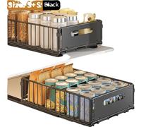 Organisateur d'armoire, rangement sous le puits, design glissant en douceur, 2STK 10cm