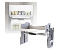 Organisateur d'armoire ， Support à paniers à épices extractible, Rangement Coulissant pour Bouteilles d'assaisonnement, capacité de Charge de 15 kg, idéal pour Une Utilisation dans Les