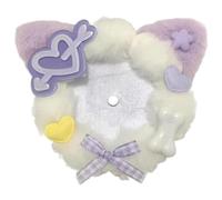 Organisateur de badges d'oreilles de chat en peluche de 58 mm pour femmes et collectionneurs, sacs à dos, accessoires de collectionneur de badges