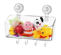 Organisateur de baignoire - Caddys suspendu transparent, rack grande capacité | Conteneur bain imperméable rangement du coin la salle pour les Baignade Fun, buanderie et éléments essent