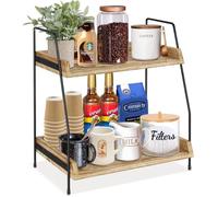 Organisateur de Bar à Café et Comptoir, Rangement Cuisine pour Capsules, Condiments, Tasses, Support Station Café, Étagère Cuisine