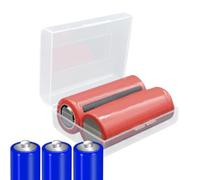 Organisateur de batterie claire, boîte de stockage de batterie claire | Port de batterie AAA | Port de boîtier de stockage organisateur portable avec couvercle pour un accès facile