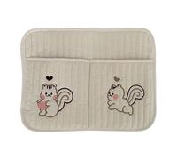 Organisateur de Berceau Latéral | Pochette de Rangement en Coton pour Table de Chevet Bébé | Sac de Rangement Suspendu pour Couches Berceaux Nouveaux Parents Poussettes Bavoirs Biberons Jouets