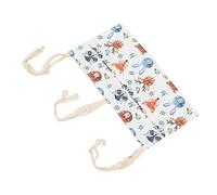 Organisateur De Berceau Suspendu Avec Deux Poches Pour Berceaux Et Jouets, Impression De Sangles Réglables, Rangement De Lit De Bébé En Coton, Sac Suspendu, Organisateur De Couches(Bunny)