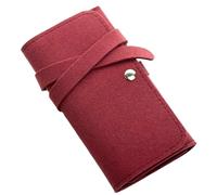 Organisateur de bibelots portable - Sac à bijoux sécurisé, rangement de bibelots avec compartiments, pochette enroulable avec tissu doux, portefeuille de voyage, étui à bijoux pour les déplacements et