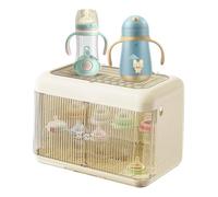 Organisateur de biberons - Boîte de rangement transparente de 43 cm - Grande étagère de nourriture - Support en polypropylène épais - Support pour bouteille de lait de qualité alimentaire