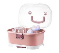 Organisateur de Biberons pour Comptoir de Cuisine - Grand Porte-Biberons Portable avec Couvercle - Organisateur pour Réfrigérateur Voyage Lave-vaisselle Chambre d'enfant