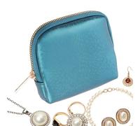 Organisateur De Bijoux De Voyage - Mini Pochette À Bijoux De Voyage, Porte-cosmétiques Avec Fermeture Éclair, Petit Étui À Bracelet Portable Pour Vacances, Salle De Bain, Voiture, Filles, Femmes, Adol