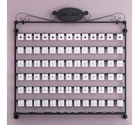 Organisateur de bijoux mural - Présentoir multifonction pour boucles d'oreilles, colliers, bracelets et lunettes de soleil avec crochets amovibles, solution de rangement à suspendre peu encombrante