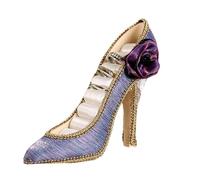 Organisateur de bijoux pour bagues - Présentoir à talons hauts, plateau de rangement vintage | Rangement de colliers et boucles d'oreilles en tissu de soie et de plâtre en résine, pour vitrine de comp