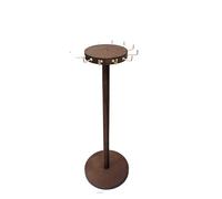 Organisateur de bijoux présentoir porte-collier support suspension colliers boucles d'oreilles pendentif Bracelets pour Bracelet Montre Élastique(Walnut 12s hook)