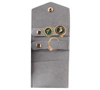 Organisateur de bijoux - Sac de voyage pliable, mini-enveloppe de rangement, étui accessoire portable | Les compartiments à fermeture éclair protègent les objets de valeur élégant conception mince uti