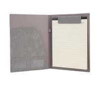 Organisateur de bloc-notes de dossier de dossier en cuir d'unité centrale pour le bureau d'école de commerce gris 245x330mm