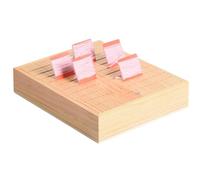 Organisateur de bobines - Housse en plastique pour sac à coudre - Boîte de rangement de bobines de fil | Étagère à bobines en bois à 10 longs emplacements, coque de support de bobine compacte