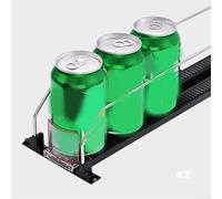 Organisateur de boissons auto-poussant pour réfrigérateur, distributeur de avec séparateur en plastique mieux aligné, organisateur de boissons (380 à 390 mm)