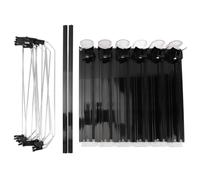 Organisateur de Boissons pour Réfrigérateur, Distributeur de Canettes Réglable 6 Rangées en ABS Noir - Système de Chargement Facile, Amortisseur de Vitesse Stable, Usage Polyvale (nègre)
