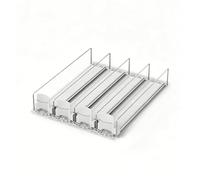 Organisateur De Boissons Pour Réfrigérateur, Support Automatique À Poussoir Pour Boissons, Casier À Canettes, Adapté Aux Canettes De Soda, Aux Bouteilles D'eau(4PCS,75x590mm/2.95x23.23in)