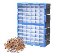 Organisateur De Boîte À Outils Pour Enseignants - 60 Grilles Modulaires, Système De Rangement, Conception De De Suspension Arrière Avec Butée Intégrée, Organisation Sécurisée Des Petites Pièce