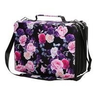 Organisateur de boîtier de marqueur - Sac de stockage à stylo, transporteur d'approvisionnement en multiple-couche | Intérieur de grande capacité, fermeture de fermeture éclair durable, sangle à poign