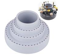 Organisateur de Boîtier de Rangement pour Forets, Support de Fraise Rotatif à 116 Trous pour Outil Rotatif de 1/8 de Diamètre, Forme Ronde Rotative Professionnelle, pour la Maison
