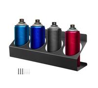 Organisateur De Bouteille De Pulvérisation - Construction Robuste, Rack Compact, Installation Facile | Support Mural, Arrangement Soigné Avec Des Pulvérisateurs De Peinture, Un Service D'atelier Pour