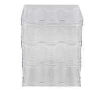 Organisateur de bouteille d'eau transparente Boîte de 4 porte-gobelets en plastique empilable pour bouteilles d'eau Étagère détachable pour organisation de garde-manger de pour
