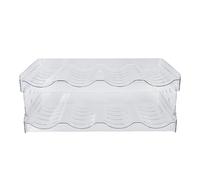 Organisateur de Bouteilles d'eau Empilable à Double Couche, pour Armoire de Cuisine, Gain de Place, Support de Rangement de Tasses Transparent pour Le Bureau et la Maison (4 Bouteilles par