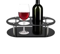 Organisateur de Bouteilles d'eau - Range Verres à Pied et Gobelets,Porte-Gobelets 6 Places pour Plan de Travail Armoire Buffet Maison