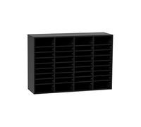VEVOR Organisateur de bureau 100×30,5×68 cm – 36 compartiments, étagère réglable – Noir