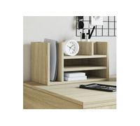 Organisateur de bureau chêne sonoma bois d ingénierie