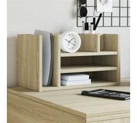 Organisateur de bureau chêne sonoma bois d ingénierie Bois G