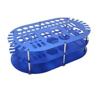 Organisateur de bureau en aluminium, support organisateur d’outils avec 42 emplacements, rangement à 2 niveaux pour tournevis, stylos et clés, conception démontable pour la (R783B bleu)