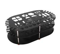 Organisateur de bureau en aluminium, support organisateur d’outils avec 42 emplacements, rangement à 2 niveaux pour tournevis, stylos et clés, conception démontable pour la (R783BL noir)