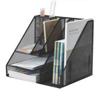 Organisateur de bureau en fil métallique avec 8 compartiments Q-CONNECT noir