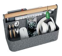Organisateur de Bureau Portable Leitz avec Poignée - Organisateur Mobile avec Poignée en Bois, Idéal pour Espaces de Coworking et Bureaux Flexibles - 38 x 19 x 25,5cm (LxlxH)