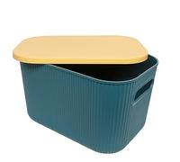 Organisateur de bureau vert et jaune 25x17x15