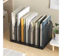 Organisateur de bureau vertical à 5 sections, trieur sur support de dossiers en maille à 5 sections pour l'organisation du bureau et de la maison en classe 7-Section