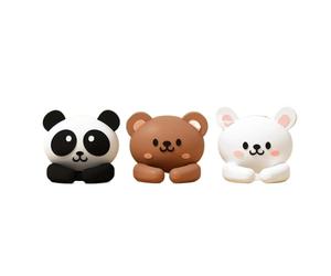 Organisateur de câble de Bureau Adorable de caractère 3pcs, contrôleurs de Cordon Auto-adhésifs, Clips de Gestion de Fil