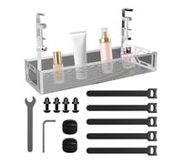 Organisateur de câble de table - Porte de câble cachée, grille compacte | Pas de plateau de gestion robuste, durable sous la solution de stockage de bureau pour bureau, studio