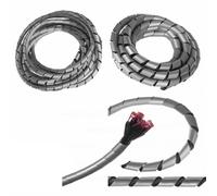 Maclean MCTV-687 S Tuyau d'enroulement Zone de Faisceau de Tubes de câble en Spirale de câble en Spirale Flexible 3 m (20,4 * 22mm, Argent)
