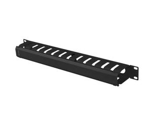 ORGANISATEUR DE CÂBLES 19 1U AVEC COUVERCLE TYPE A NOIR AK-1704-B