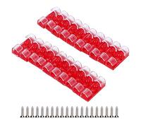 Organisateur de câbles à Serre-Fils, 20 pièces, Support de Cordon Auto-adhésif avec vis pour la Gestion des câbles de Bureau, matériau ABS 3x1 1x1cm (Transparente)