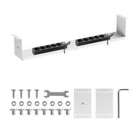 Maclean MC-107 W organiseur câbles sous bureau blanc 85,4x15x12 cm 5kg