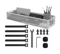 Organisateur de câbles de table : sous l'organisateur de câbles de bureau, il n'y a pas de plateau de gestion de perçage | Sous le Ra avoir un plus grand boîtier de gestion de câbles pour câbles