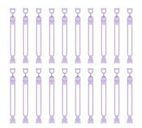 Organisateur de câbles en silicone flexible et enrouleur avec attaches de câble groupées pour gérer efficacement les câbles de données et les cordons d'alimentation (violet)