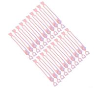 Organisateur de câbles en silicone flexible et enrouleur avec attaches de câble groupées pour gérer efficacement les câbles de données et les cordons d'alimentation (dégradé rose violet)